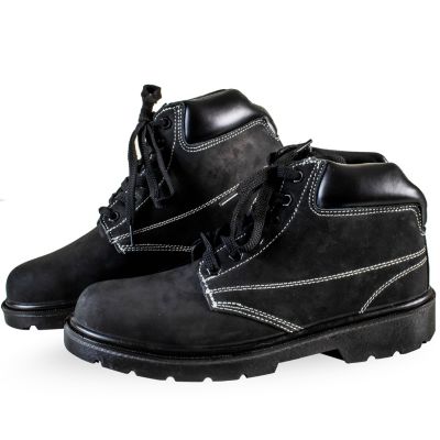 Chaussures de sécurité et travail noir montantes cuir nubuck Normes EN 20345 S1 Taille - 40