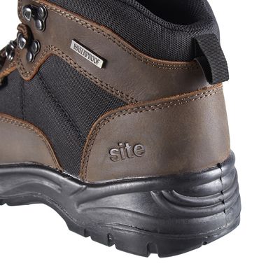 Chaussures de sécurité hautes Onyx imperméables marron Site taille 41