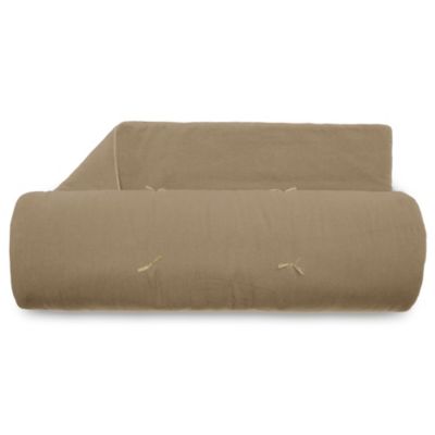 Chemin de lit coton lavé 80x200 cm HONO DÉCO marron camel