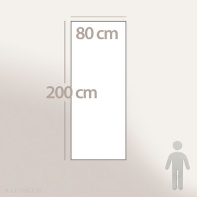 Chemin de lit coton lavé 80x200 cm LILI DÉCO marron terre cuite