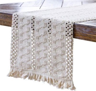 Chemin de Table Bohème Coton et Lin 30 x 275 cm