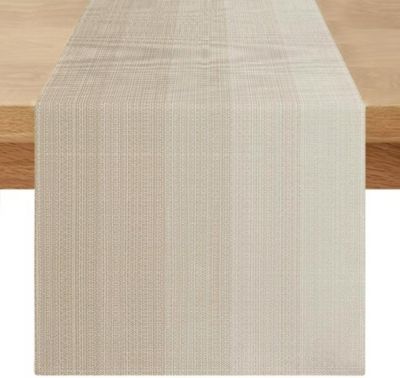 Chemin de Table Lin Beige Clair 40 x 140 cm