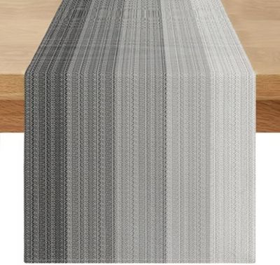 Chemin de Table Lin Gris 40 x 140 cm