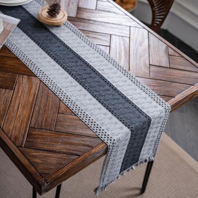 Chemin de Table Noël 30x240 cm Gris