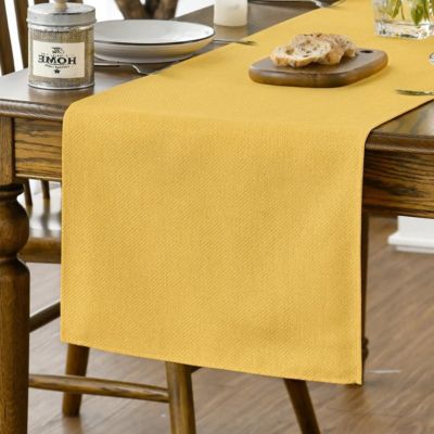 Chemin de Table Polyester Jaune 40 x 100cm