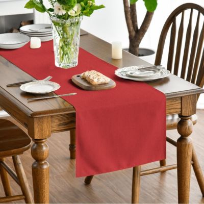 Chemin de Table Polyester Rouge 40 x 240 cm