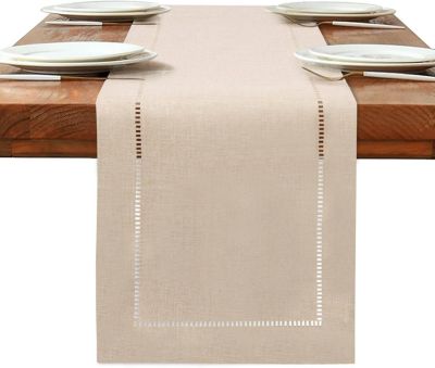 Chemin de Table Rectangulaire Beige 180x32 cm