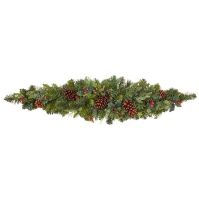 Chemin de table végétal de noël Amden 120 cm
