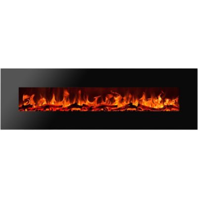 Cheminée électrique AFLAMO Albion 42 - murale - 110x49x14 cm - cheminée ...