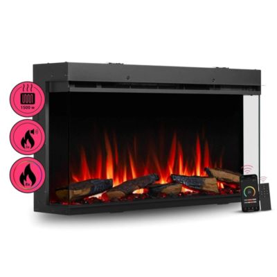 Cheminée électrique BALDERIA Athena smart 36 - Cheminée encastrable - Noir