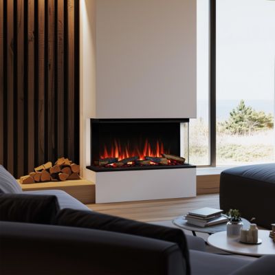 Cheminée électrique BALDERIA Athena smart 36 - Cheminée encastrable - Noir