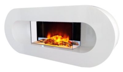 Cheminée électrique Murale Ovalia 110 cm Effet Flammes LED Chemin'Arte