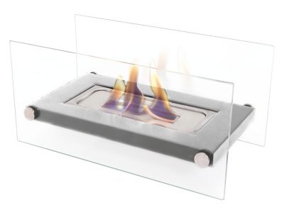 Cheminée éthanol de table en acier inoxydable