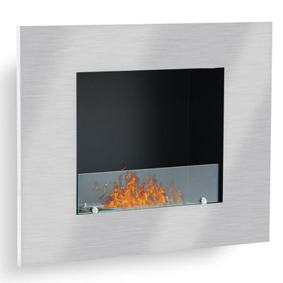 Cheminée éthanol Firenox - Coloris Inox brossé