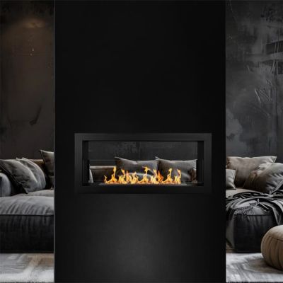 Cheminée à éthanol - Montefalco 90 - Double face - 90x40 - Bio éthanol