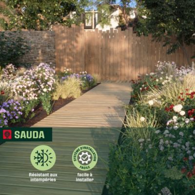 Chemin en bois Sauda Klikstrom L.100 x l.200cm
