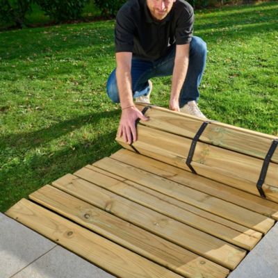 Chemin en bois Sauda Klikstrom L.100 x l.200cm