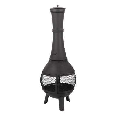 Foyer Extérieur Brasero Sunnydaze En Fonte 86,4 Cm - Foyer D'Extérieur à Bois Avec Poignées Et Finition Acier Brasero De Luxe Extérieur