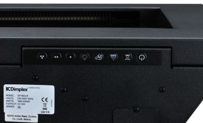 Cheminée électrique Dimplex Optiflame SP16E 2000W noir