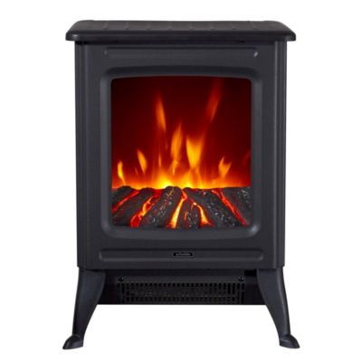 Cheminée électrique poêle noir 1800W Scholtès