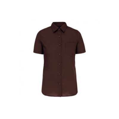 Chemise manches courtes femme Kariban Marron XXL