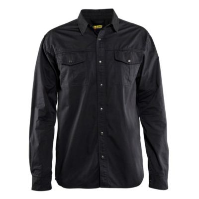 Chemise twill Blaklader Homme 100% coton Noir S