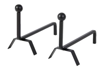 Chenet en acier Dixneuf Doppio, lot de 2