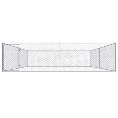 Chenil extérieur pour chiens Acier galvanisé 4x4x1 m
