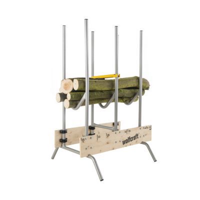 Chevalet De Tronçonnage En Métal OZAKI - 3 Tréteaux, Dents Réglables, Dimensions 76x76x77 Cm, Pour Sciage De Bûches