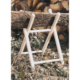 Chevalet en bois 2 branches 68x40cm chaîne blocage