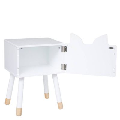 Chevet enfant Renard - blanc - bois - Atmosphera