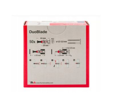 Cheville bi-matière autoforeuse DuoBlade FISCHER - Boite de 50 - 545675