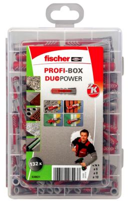 Cheville Fischer PROFI-Box Duopower, lot de 132