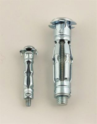 Cheville mécanique à expansion M8x53 + vis tête cylindrique M8x60 prémontées, 6 pièces