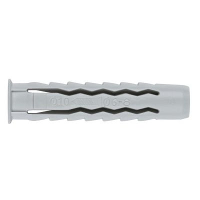 Cheville nylon - Fixpro - Quadruple expansion - Longueur 40 mm - Diamètre 8 mm - Vendu par 50