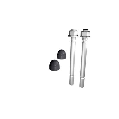 Cheville pour sol Prestio béton avec capuchon anthracite Kordo, lot de 2