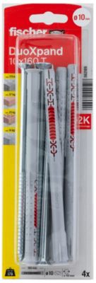 Cheville rallongée Fischer DuoXpand 10 x 160 mm, 4 pièces