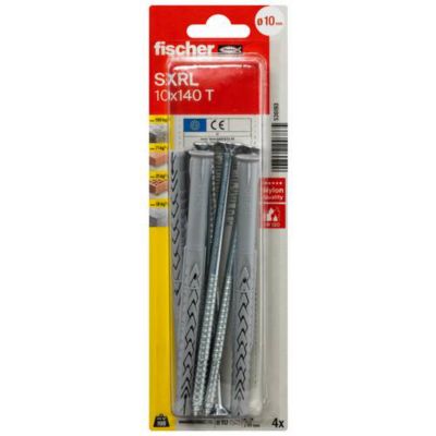 Cheville à tige longue SXRL 10 x 140 T K NV - set vis 8 pièces