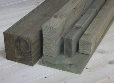 Chevron classe 3 70 x 60 mm, L.4 m vert