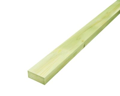 Chevron raboté traité classe 3, L.240 cm - 89 x 38 mm