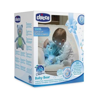CHICCO Ourson Projecteur Baby Bear Bleu First Dreams