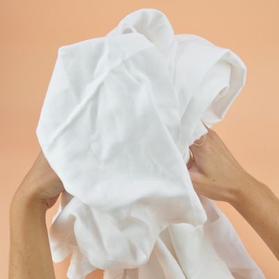 chiffon blanc - carton de 10kg quelques coutures