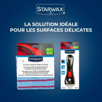 Chiffon microfibre spéciale vitrocéramique et induction