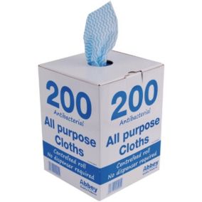 Chiffon tout usage antibactérien bleu - Jantex
