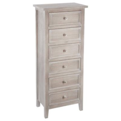 Chiffonnier "Charme" en bois blanchi - Atmosphera
