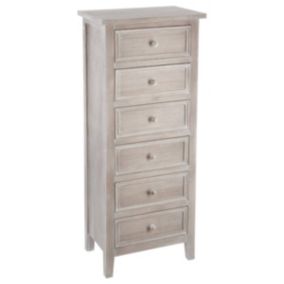 Chiffonnier "Charme" en bois blanchi - Atmosphera