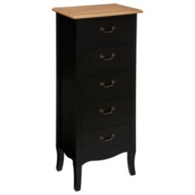 Chiffonnier "Chrysa" noir - Atmosphera