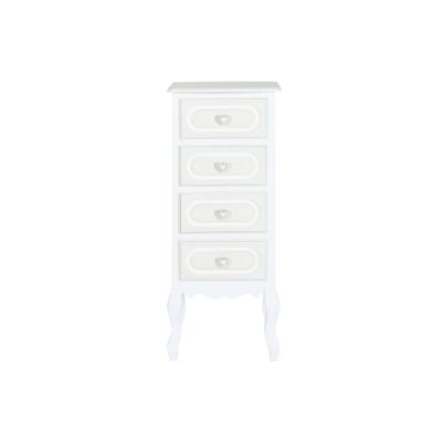 Chiffonnier en bois MDF 40x36x100 blanc