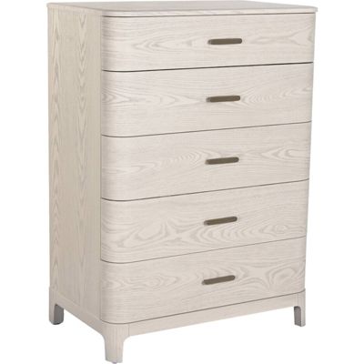 Chiffonnier gris clair élégant en métal et bois ambiance traditionnelle 80,6 x 48 x 112,5 cm gris clair effet bois naturel