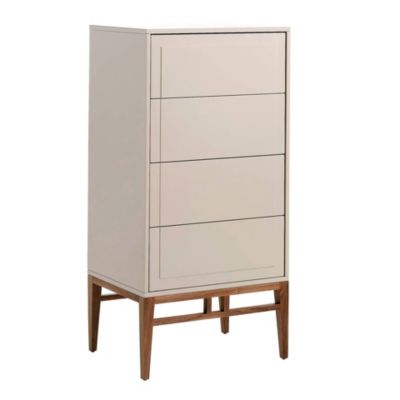 Chiffonnier gris et noyer 7036 - 60x45x120 cm